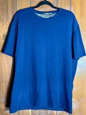 NWT Tailored Recreation Premium Navy T-Shirt S/S Mens Sz 2XL NEW